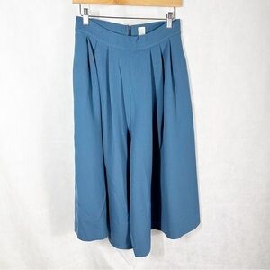 Eleventy Slate Blue Culottes Shorts Size US 2 EU 40
